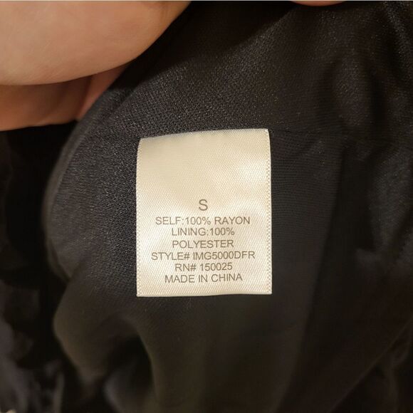 Blue Rain long-sleeved black mini dress - Picture 6 of 8